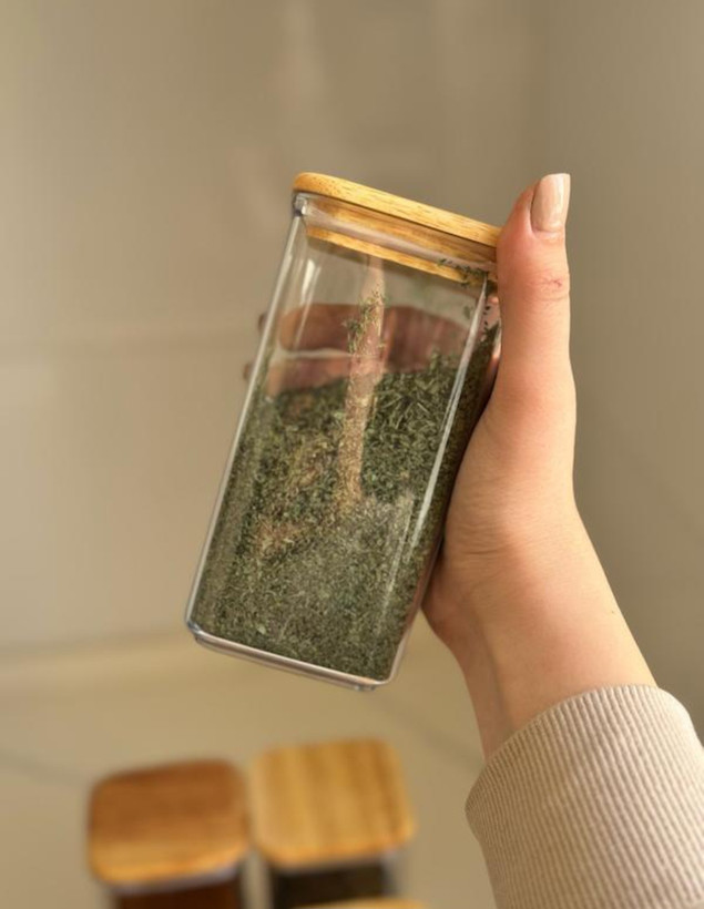 بانکه ادویه سارینا درب چوبی لیمون